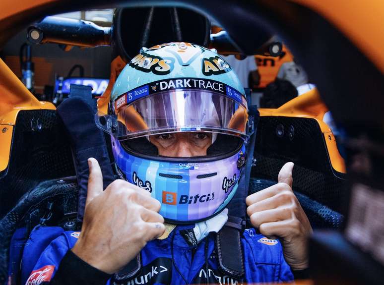 Daniel Ricciardo ainda está longe dos bons resultados de Lando Norris 