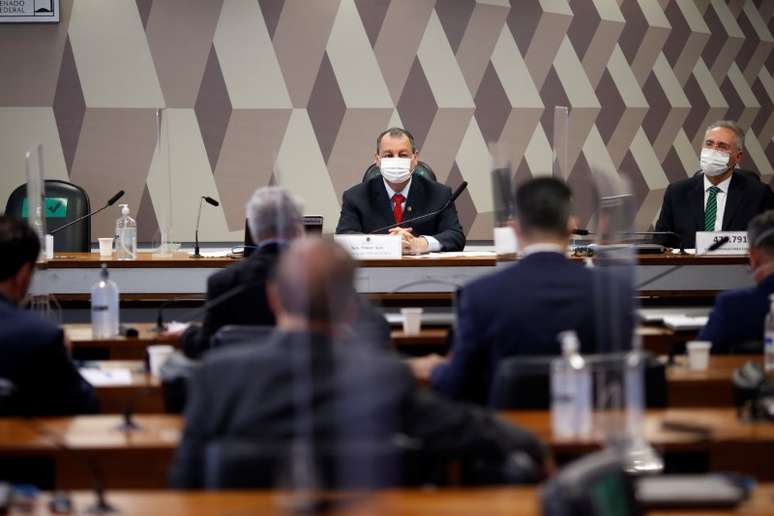 Senadores participam de reunião da CPI da Covid
10/06/2021
REUTERS/Adriano Machado