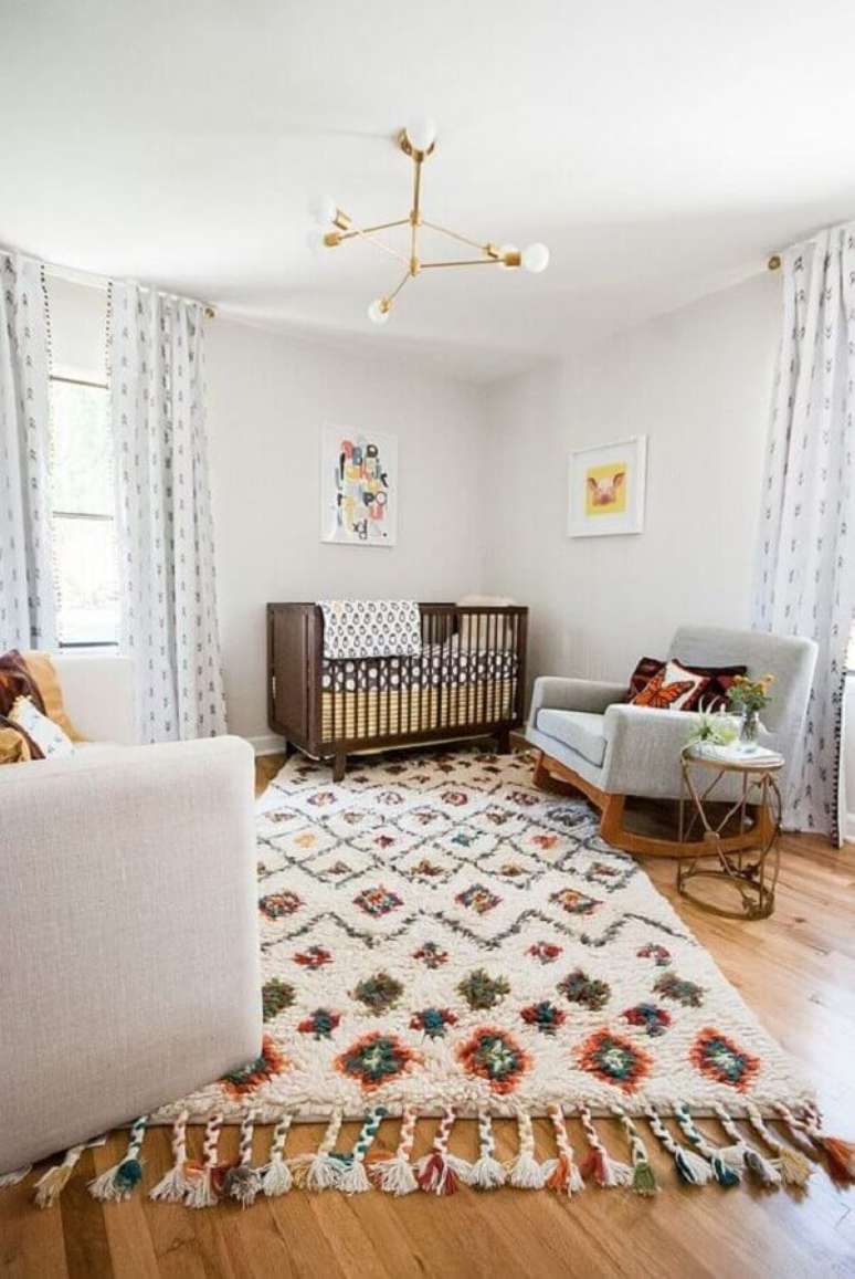 56. Tapete de lã para quarto de bebê moderno – Foto Decoist