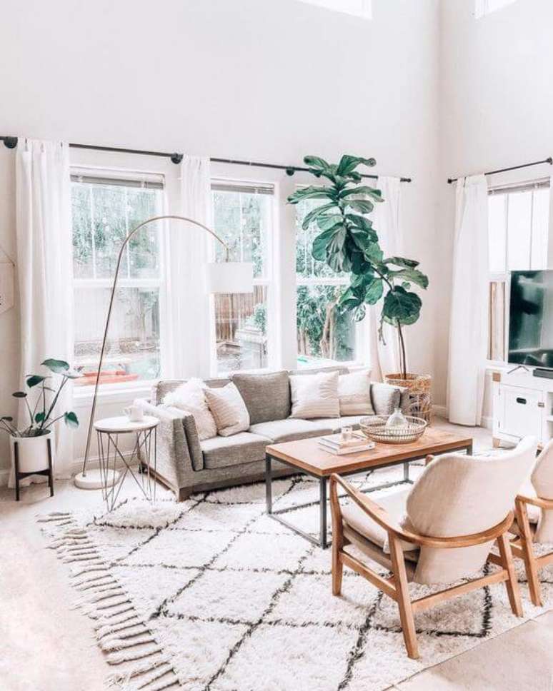 44. Tapete de lã estilo escandinavo para sala de estar moderna – Foto article