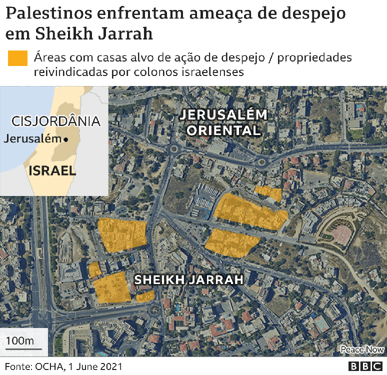 Mapa Jerusal&eacute;m Oriental