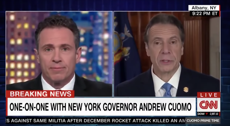 Mano a mano: Chris deu valioso espaço na CNN para o irmão Andrew promover suas ações como governador