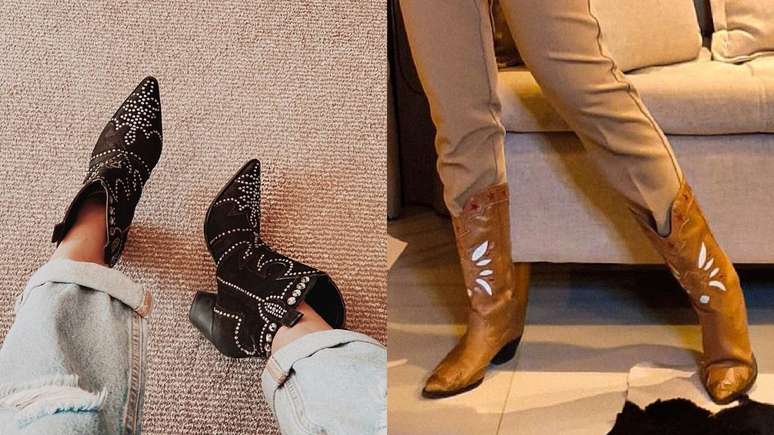 As botas de cowboy podem ser usadas nos looks do dia a dia e estão fazendo o maior sucesso!