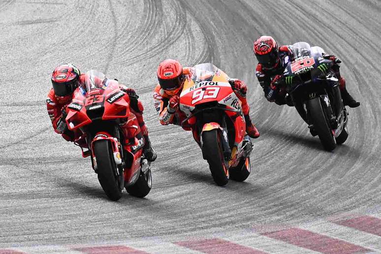Marc M&aacute;rquez brigou muito com Francesco Bagnaia e Fabio Quartararo 