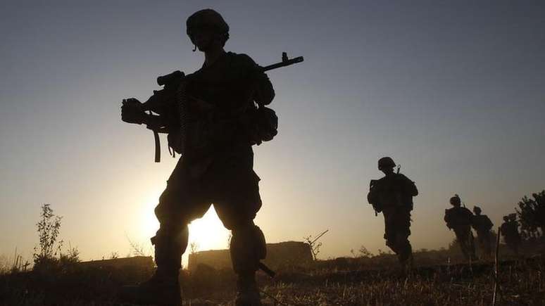 Soldados americanos atuando no sul do Afeganistão, em foto de 2011