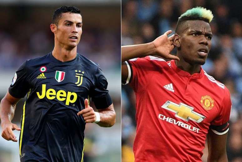 Cristiano Ronaldo e Pogba são os principais alvos do PSG para 2022 (Reprodução)