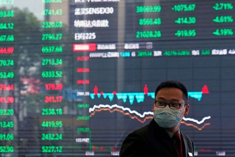 Tel&atilde;o na Bolsa de Valores de Xangai
28/02/2020
REUTERS/Aly Song