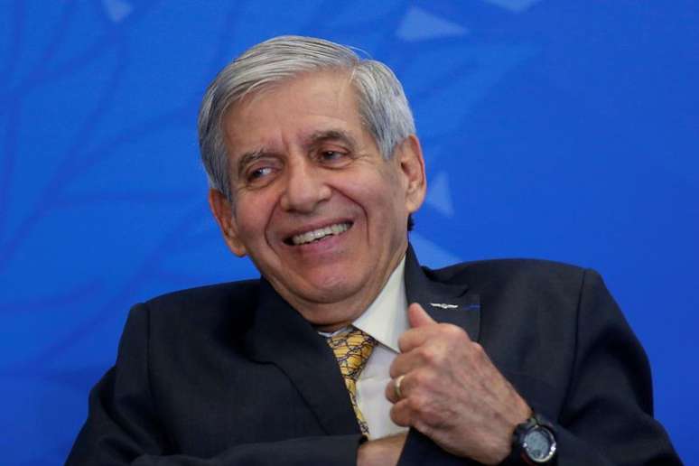 Ministro-chefe do GSI, Augusto Heleno, durante cerimônia no Palácio do Planalto
20/02/2020 REUTERS/Adriano Machado