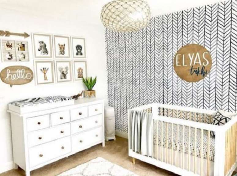 45. Quadros decorativos para quarto de bebê tema safári. Fonte: Revista Viva Decora