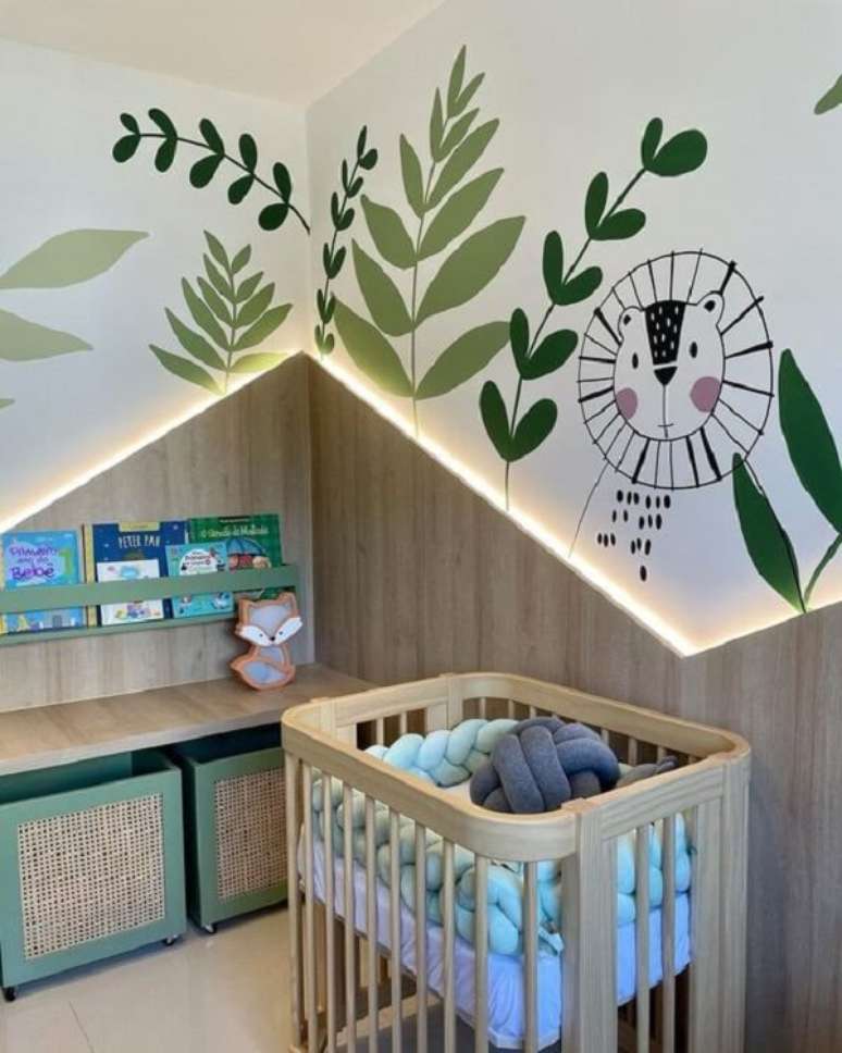 17. Aproveite todo o charme do quarto de bebê safari. Fonte: Pinterest