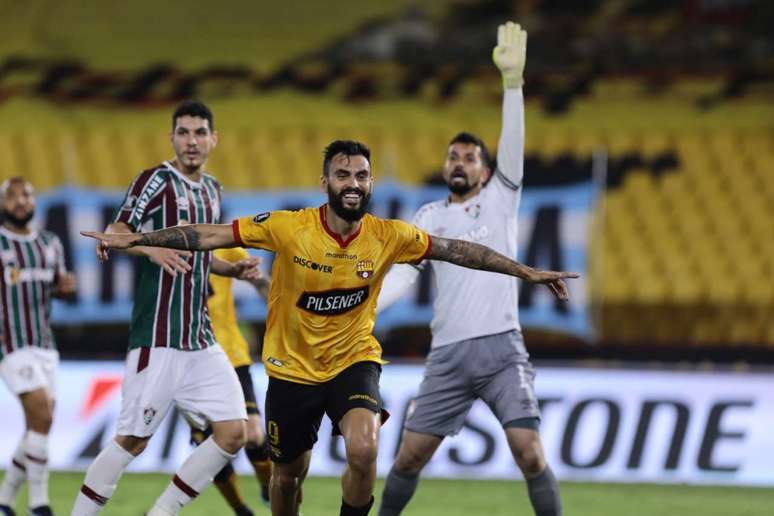 Fluminense foi eliminado na Libertadores pelo Barcelona de Guayaquil (Foto: Staff Images / CONMEBOL)