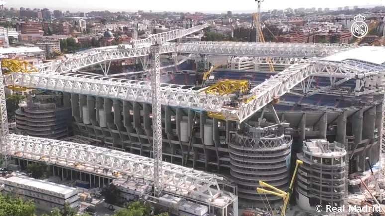 Estádio Santiago Bernabéu passou por reformas