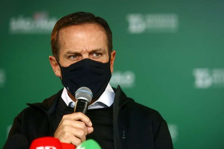 Governador de São Paulo, João Doria, durante entrevista coletiva
16/08/2021 REUTERS/Carla Carniel