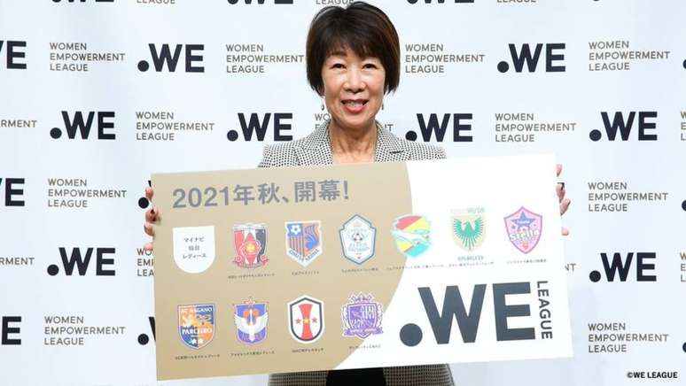 Kikuko Okajima, presidente da Women Empowerment League, a primeira liga profissional de futebol feminino no Japão.