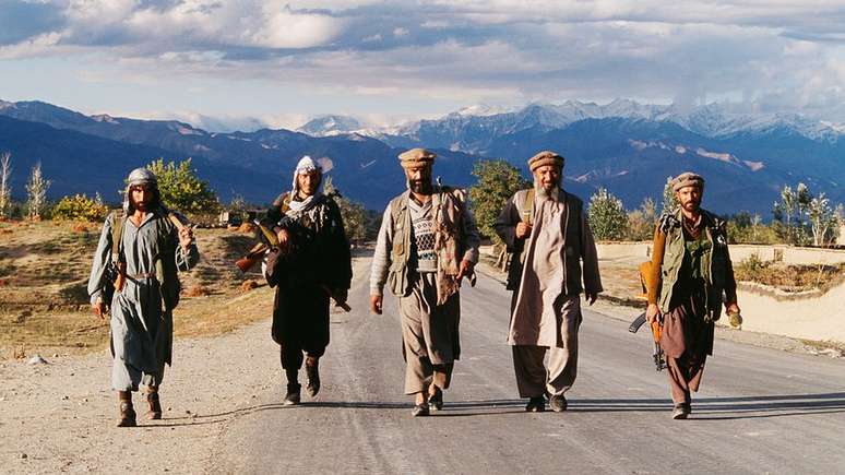 Os mujahideen de Ahmad Shah Massoud nos anos 90