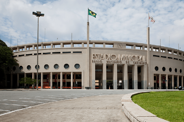 O Museu do Futebol está localizado no Estádio do Pacaembu, em São Paulo