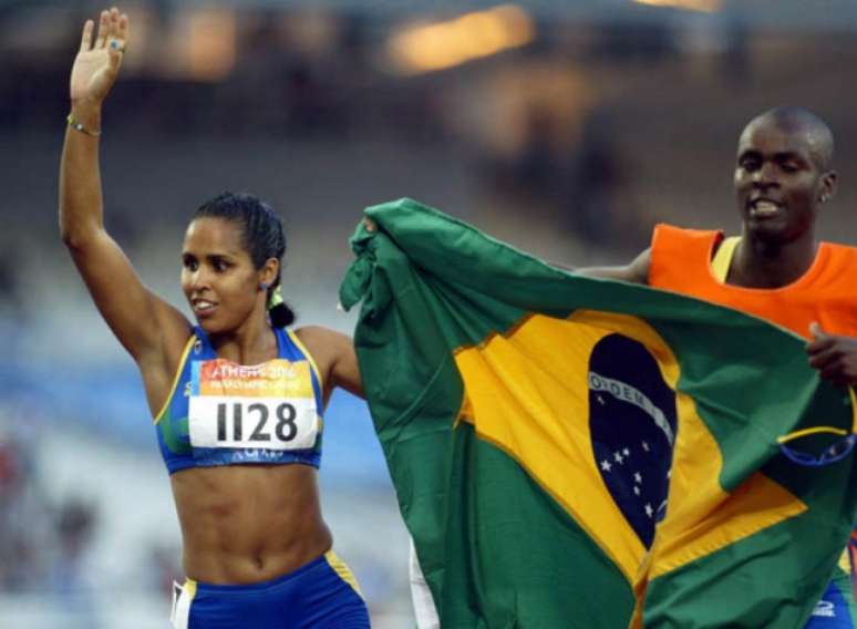 A velocista brasileira Adria Santos (Foto: LOUISA GOULIAMAKI)