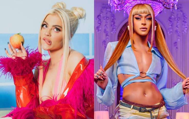 As cantoras Luísa Sonza e Pabllo Vittar