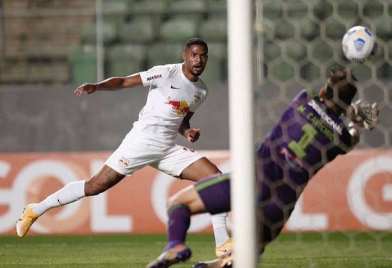 Gabriel Novaes marcou seu primeiro gol pela equipe de Bragança (Foto: Ari Ferreira/Red Bull Bragantino)