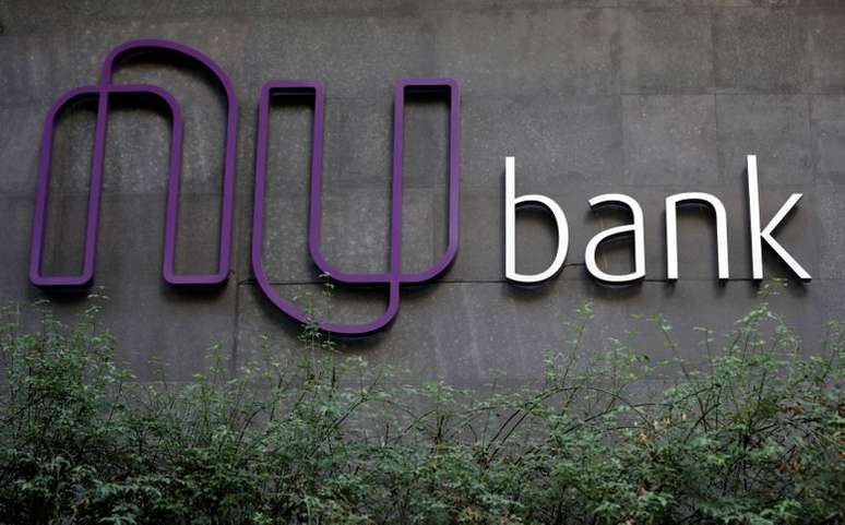 Logotipo do Nubank, na matriz da companhia, em S&atilde;o Paulo. 19/6/2018. REUTERS/Paulo Whitaker
