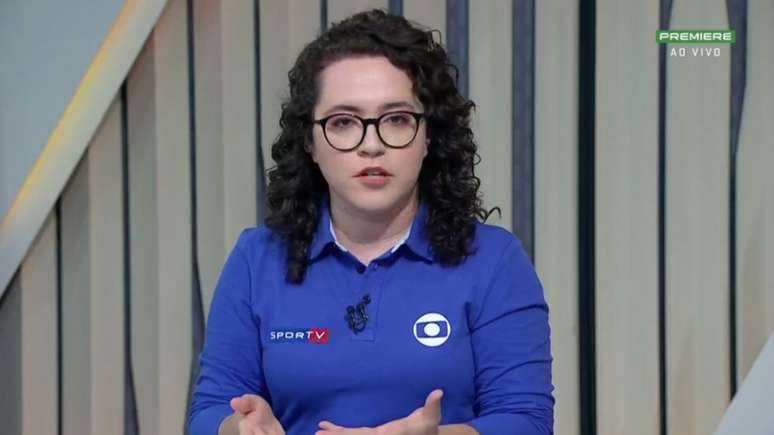 Natália Lara mostra preocupação com inclusão das minorias em sua narração (Foto: Reprodução/Globo)