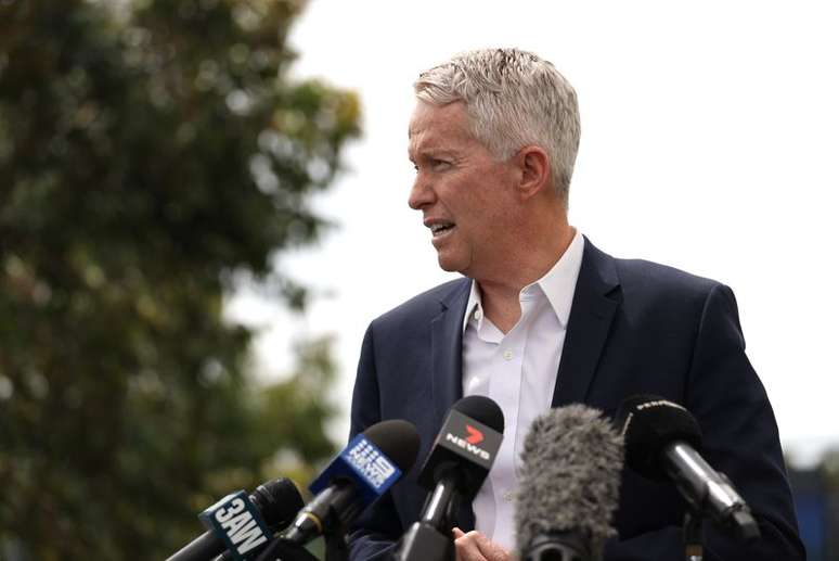 Craig Tiley durante entrevista coletiva em Melboourne
04/02/2021 REUTERS/Loren Elliott