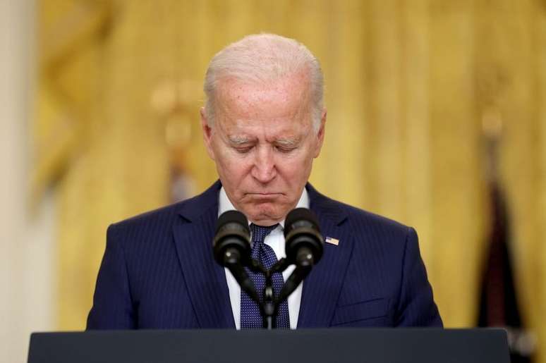 President dos EUA Joe Biden na Casa Branca, em Washington.
26/08/2021 
REUTERS/Jonathan Ernst     