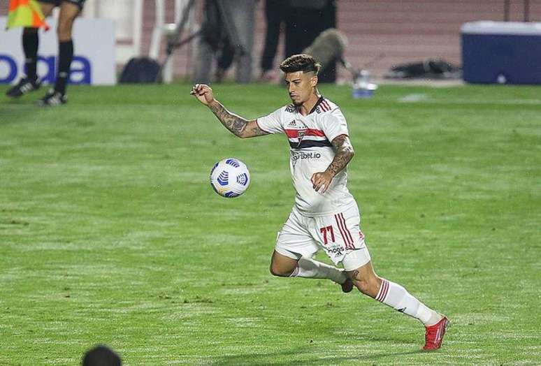 Rigoni analisou o empate do São Paulo contra o Fortaleza pela Copa do Brasil (Foto: Paulo Pinto/Saopaulofc.net)