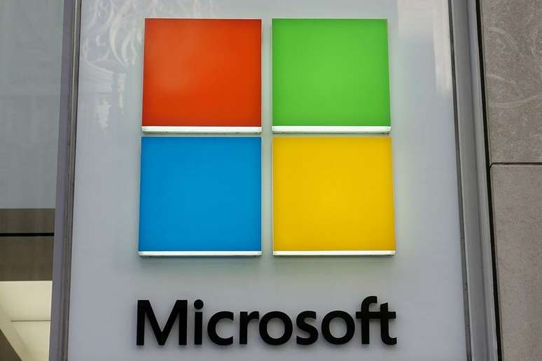 Logo da Microsoft fotografado em Nova York, EUA 
25/01/2021
REUTERS/Carlo Allegri