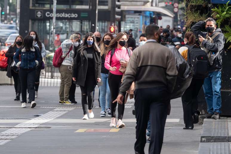 Movimentação na região da Avenida Paulista