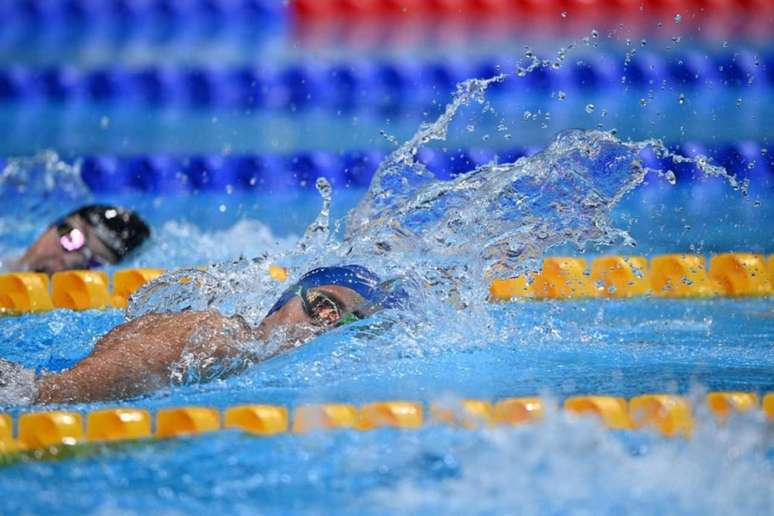 Gabriel Bandeira conquistou o primeiro ouro do Brasil em Tóquio (Oli SCARFF / AFP)