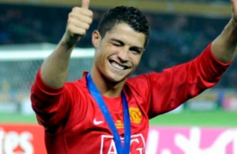 CR7 conquistou a Champions pelo United (Foto: Divulgação)