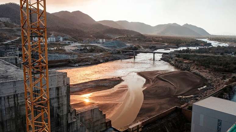 A Grande Represa do Renascimento, construída na Etiópia, é ponto de tensão crescente com o Egito e o Sudão