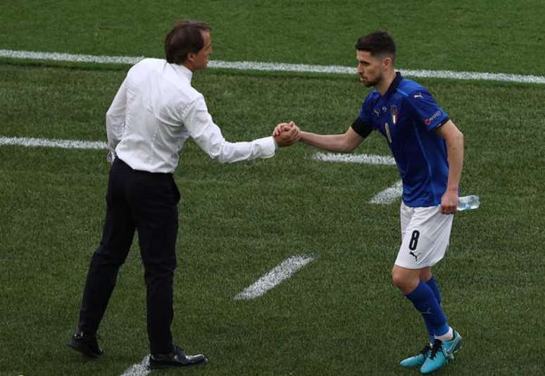 Jorginho é um dos homens de confiança de Mancini na seleção italiana