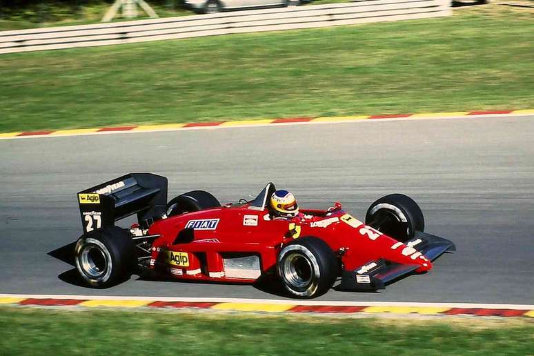 Michele Alboreto na época que defendia as cores da Ferrari na Fórmula 1 