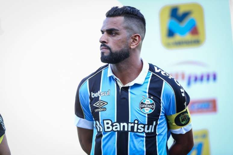 Meio-campista foi expulso em última partida pelo clube (Lucas Uebel/Grêmio)