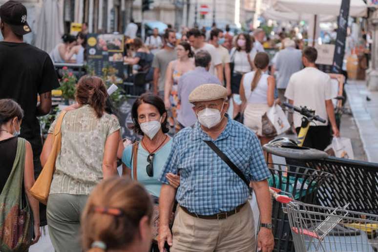 Movimentação em Palermo, sul da Itália