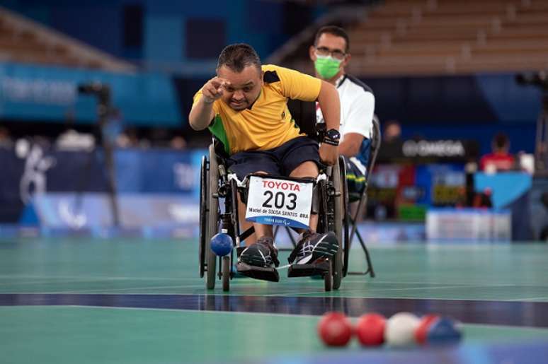Maciel Santos em ação nos Jogos Paralímpicos de Tóquio (Foto: Fabio Chey/CPB)