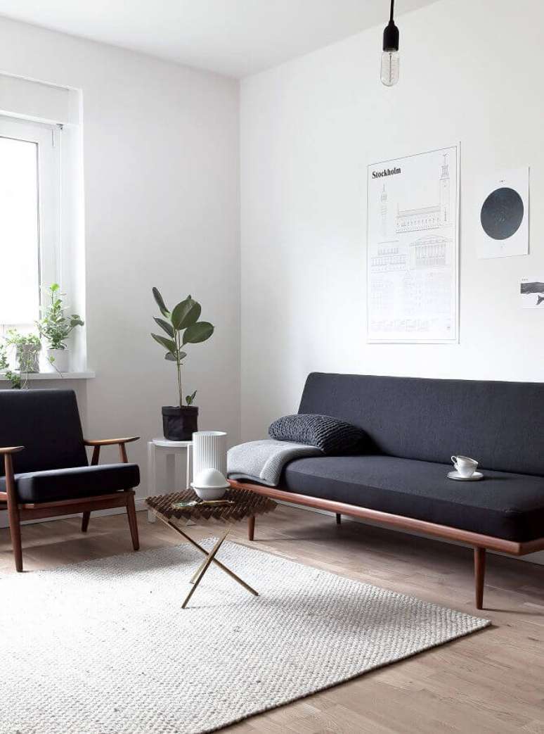 27. Tipos de sofá para decoração de sala simples e minimalista – Foto: Arkpad