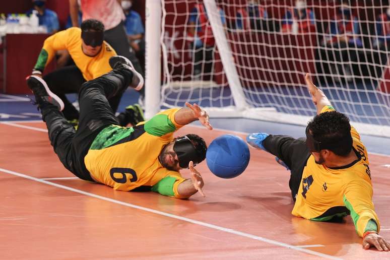 Sele&ccedil;&atilde;o brasileira de goalball em jogo nesta ter&ccedil;a-feira em T&oacute;quio Takuma Matsushita CPB