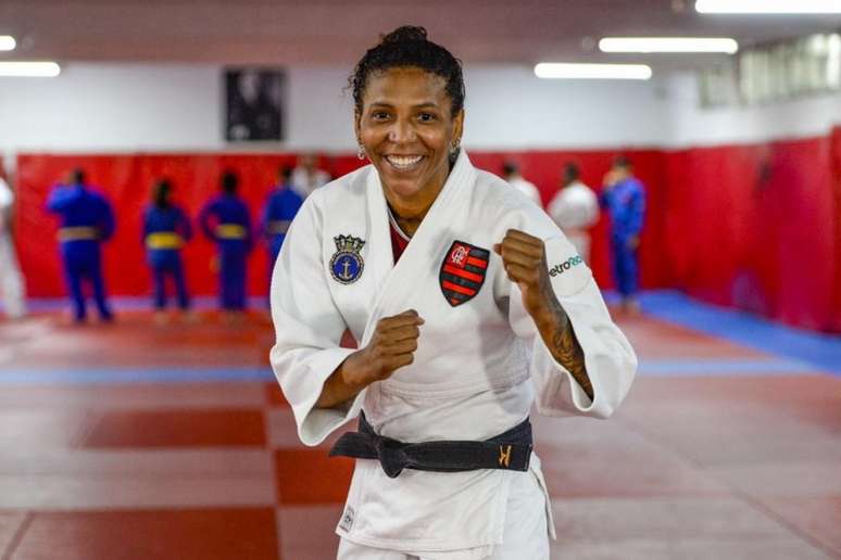 Rafaela Silva é atleta do Flamengo (Foto: Marcelo Cortes/Flamengo)