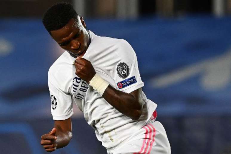 Vini Jr marcou três gol em três partidas no Campeonato Espanhol (Foto: GABRIEL BOUYS / AFP)