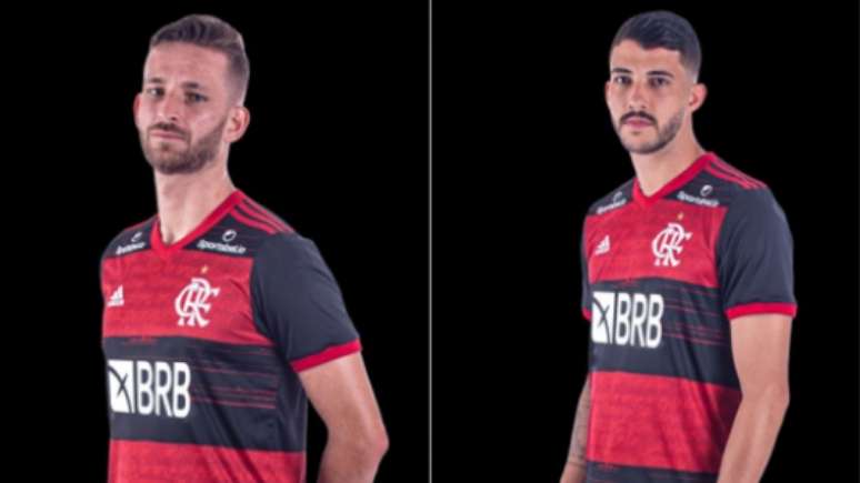 Léo Pereira (à esquerda) e Gustavo Henrique (à direita) (Foto: Divulgação Flamengo)