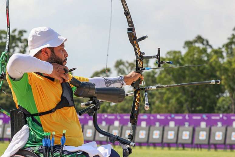 Heriberto Roca foi eliminado no tiro com arco nos Jogos Paralímpicos (Foto: Matsui Mikihito/CPB)