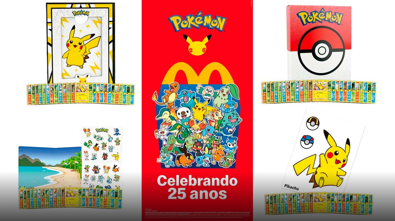 Cards Pokémon no McLanche Feliz