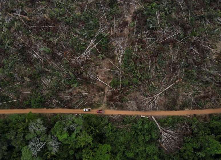 Vista a&eacute;rea da floresta amaz&ocirc;nica brasileira 
05/09/2021
REUTERS/Bruno Kelly