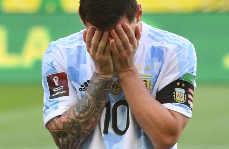 Argentina entrou no Brasil com jogadores que não cumpriram quarentena (Foto: NELSON ALMEIDA / AFP)