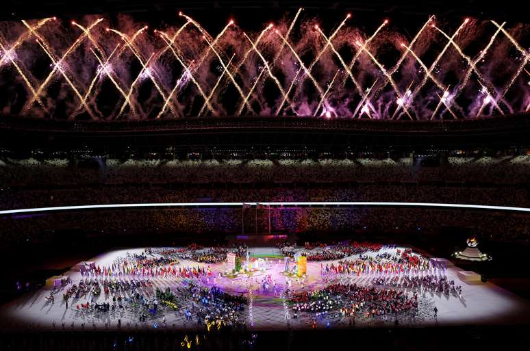 Apresentação no encerramento da Paralimpíada de Tóquio Kim Kyung-Hoon Reuters