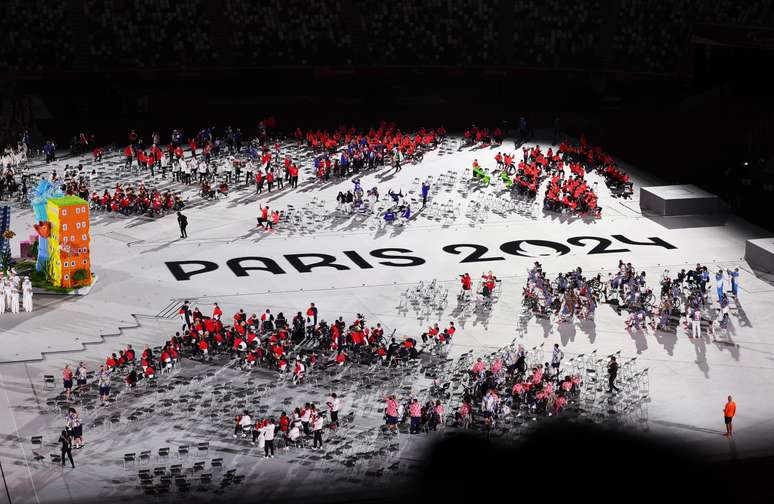 No encerramento da Paralimpíada de Tóquio, menciona Paris como a nova sede em 2024 Kim Kyung-Hoon Reuters