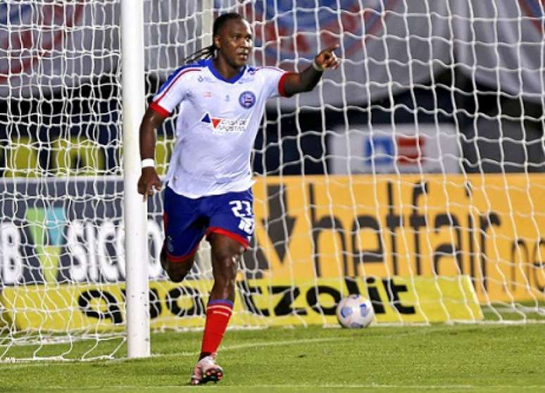 Rodallega, do Bahia, marcou 4 gols no fim de semana (Foto: Divulgação/Bahia)